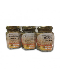 Moutarde au miel lot de 3 pots