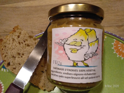Tartinade d'endive 100% végétale