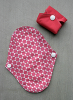 Protège slip lavable (rose losanges