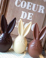 Paques lapin chocolat blanc