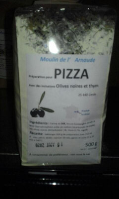 Préparation pour pizza olives et th