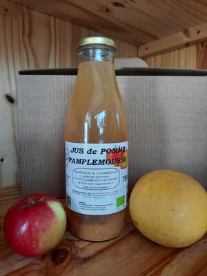 Pur jus de pomme-pamplemousse 75cl