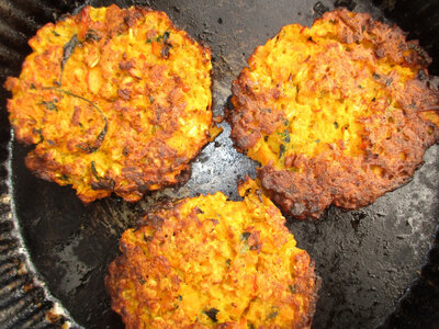 Galettes de potimarron au curry