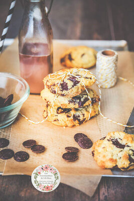 Gros cookies au chocolat noir