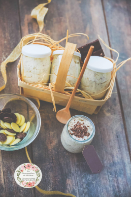 Mousse straciatella chocolat blanc
