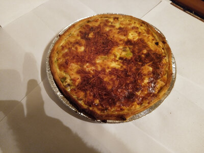 Tarte saumon gruyère ciboulette