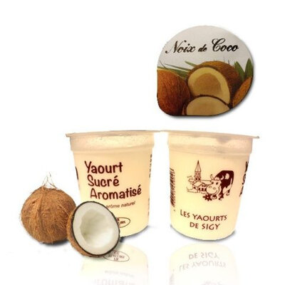 Yaourt coco ferme de sigy