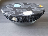 Couvre plats - feuilles gris