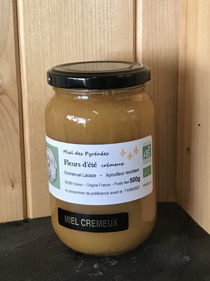 Miel de fleurs d'été crémeux