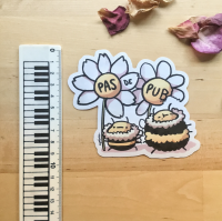Sticker stop pub abeilles