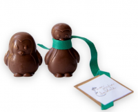 Pingouins de noël bio - chocolat lait