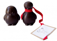 Pingouins de noël bio - chocolat noir
