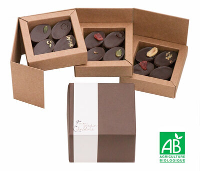 Boîte de 12 chocolats bio
