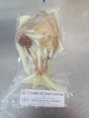 2 cuisses de canard confite