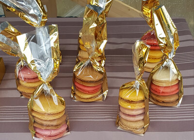 Gros  macarons framboise