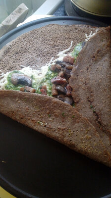 Galette ail des ours lardons