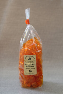 Bonbons enveloppés miel mandarine