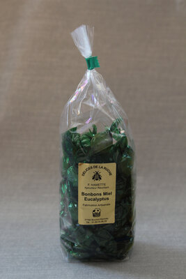 Bonbons enveloppés miel eucalyptus