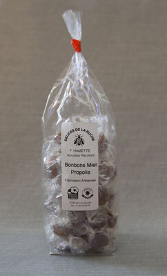 Bonbons enveloppés miel propolis