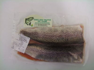 3 ou4 filets de truite frais 550 gr-