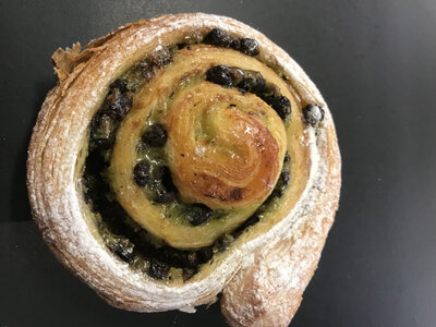 Roulé pistache-chocolat