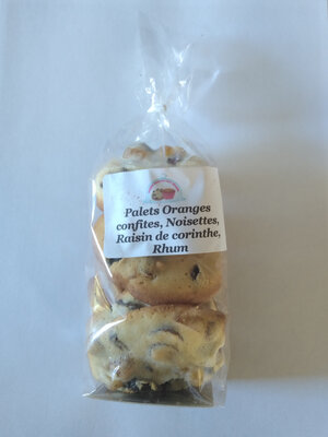 Palets orange  noisettes raisin rhum