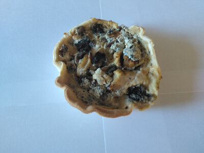 Tartelette champignons canard bleu