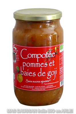 Compotée pommes-baies de goji 820g