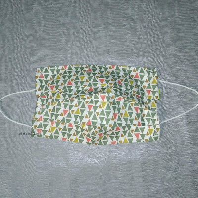 Masque homologué  triangle vert