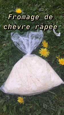 Fromage de chèvre râpé