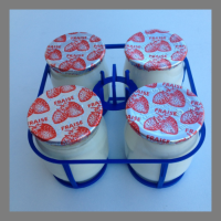 4 yaourts fraises