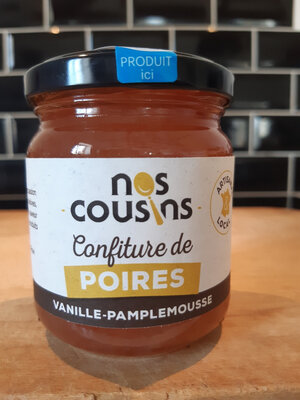 Confiture poire-vanille-pamplemousse