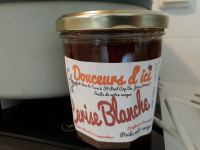 Confiture de cerises blanches