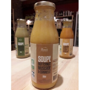Soupe butternut, muscade et cannelle
