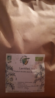 Lentilles vertes bio 5 kg