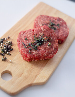 2 steaks hachés de gigot d'agneau