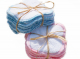 Lingettes lavables bambou turquoise - image 3