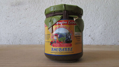 Confiture extra de rhubarbe bio