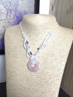 Collier quartz rose