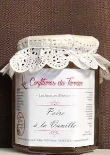 Confiture poire à la vanille
