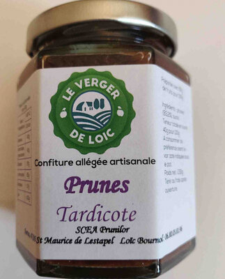 Confiture prunes variété tardicote