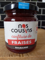 Confiture de fraises-rhubarbe