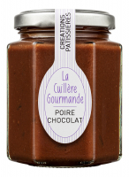 Confiture poire au chocolat et crème fraîche