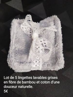 Lingettes en fibre de bambou bio