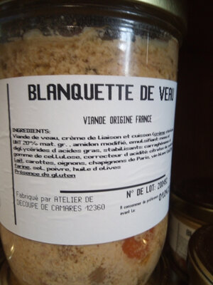 Blanquette de veau