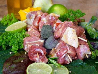 Brochette d'agneau miel citron