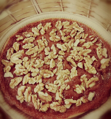 Tarte aux noix et caramel au lait