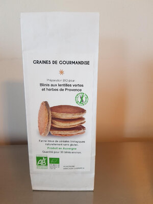 Prep. blinis lentilles vertes