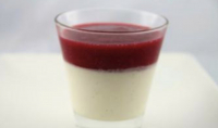 Panna cotta coulis de fraises