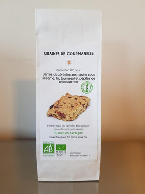 Prep barres de cereales raisins secs